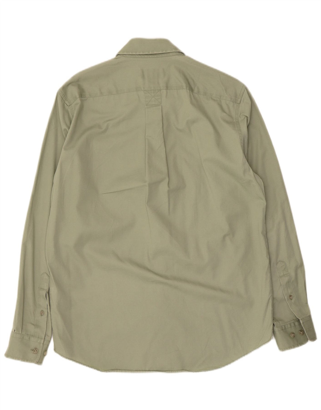 Eddie Bauer Herrenhemd, klein, grüne Baumwolle