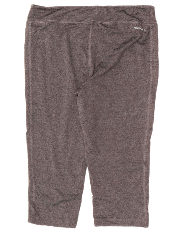 Champion Damen Capri-Leggings UK 12 Mittelgraues Polyester