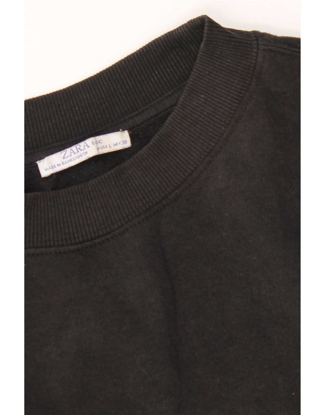 Zara Damen Sweatshirt Pullover UK 16 Large Schwarz