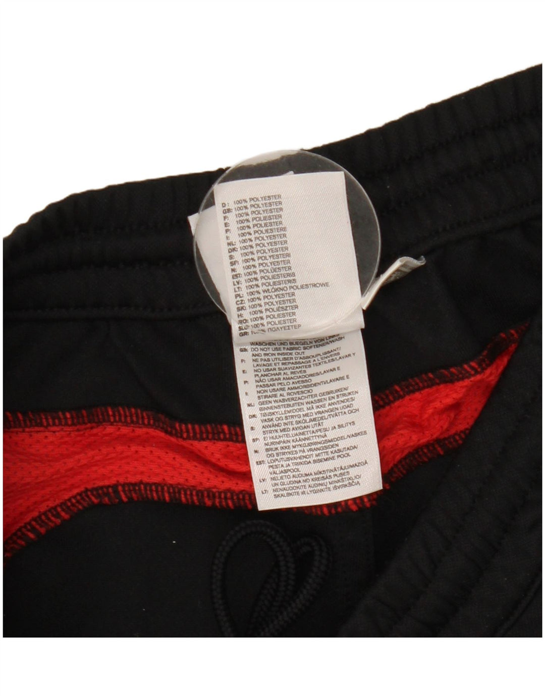 Adidas Herren Capri-Trainingshose, groß, schwarzes Farbblock-Polyester