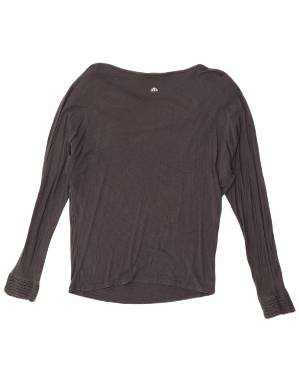 Ellesse Damen Top Langarm UK 14 Mittelgrau