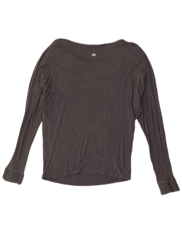Ellesse Damen Top Langarm UK 14 Mittelgrau