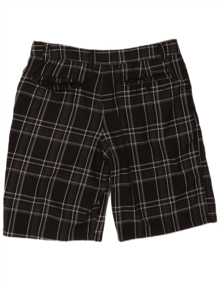 O'Neill Herren Chinoshorts W34 Large Schwarz Kariert