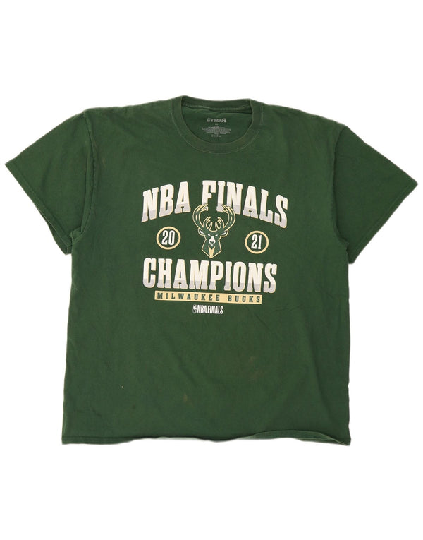 NBA-Herren-T-Shirt mit Grafik, XL, grüne Baumwolle