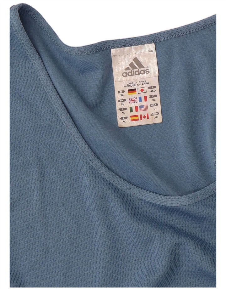 Adidas Herren Weste Top XL Blau Polyester