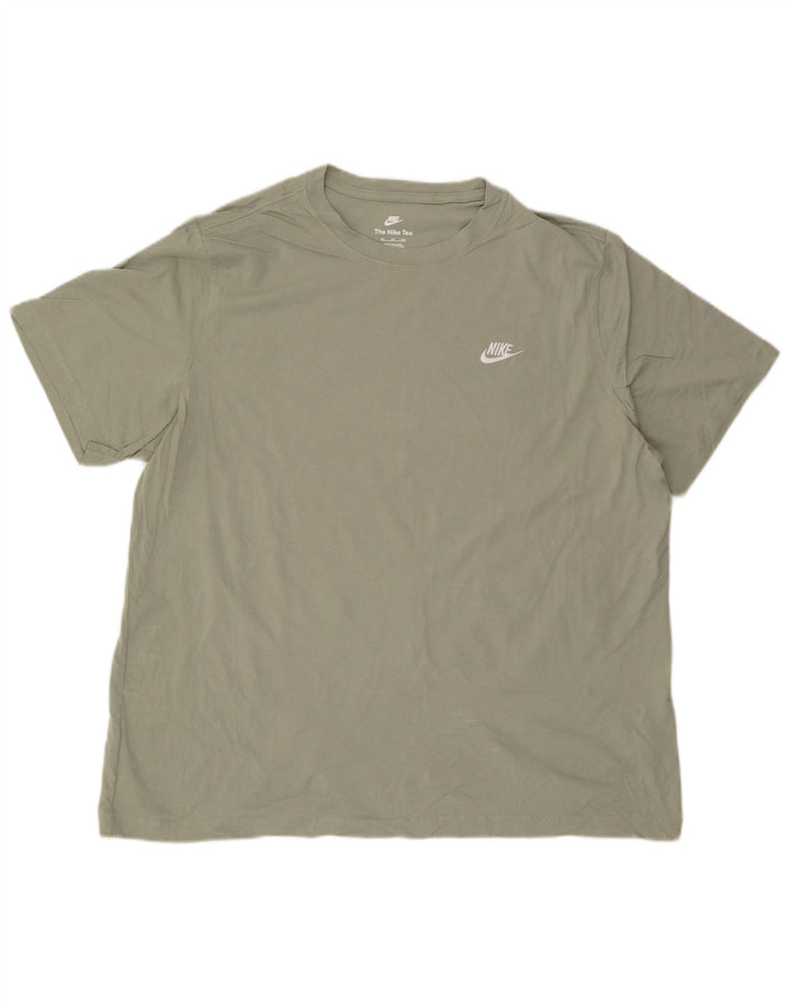 Nike Herren T-Shirt Top 2XL Grüne Baumwolle