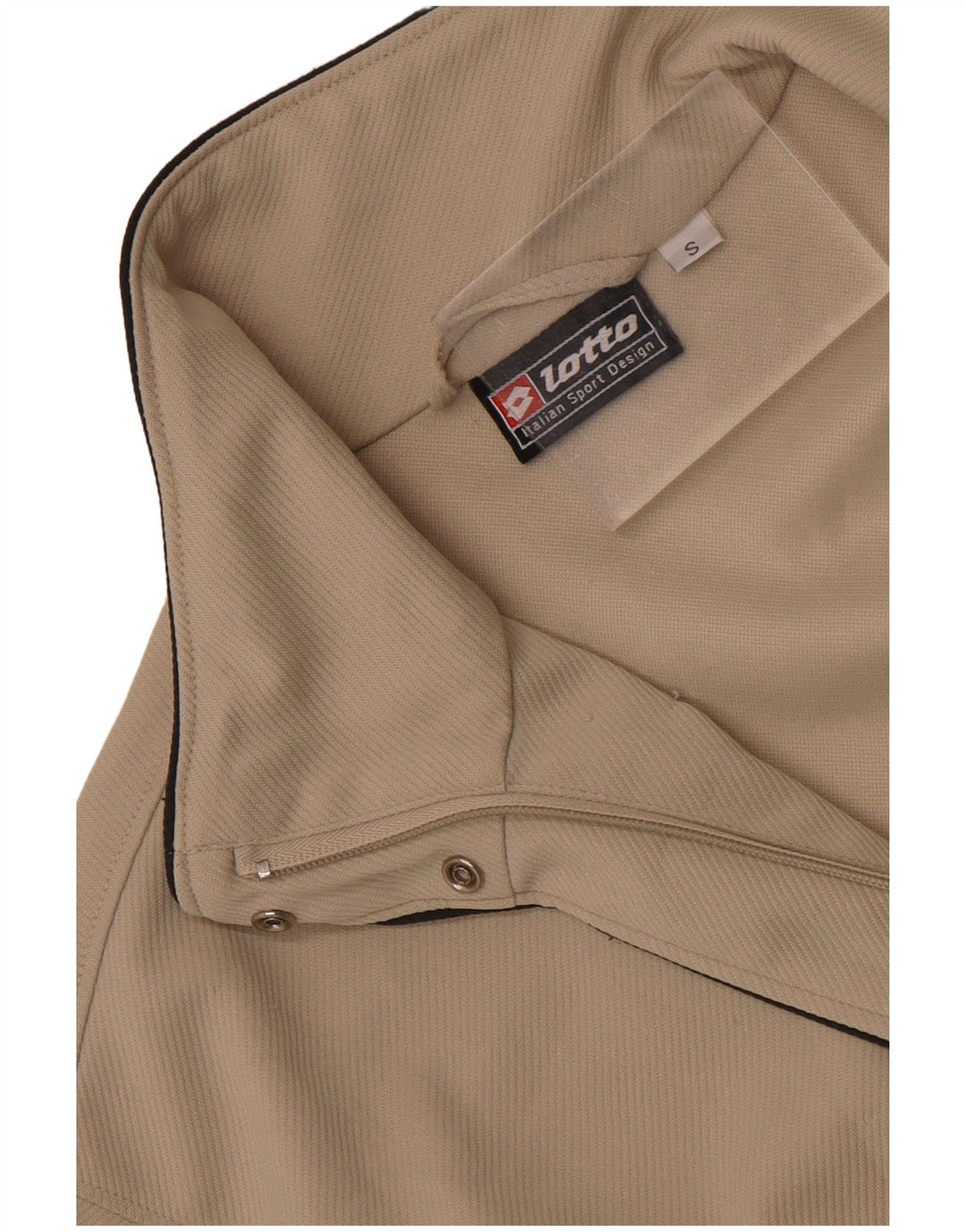 Lotto Damen-Trainingsanzug-Oberteil, übergroß, Jacke, Gr. 10, Größe S, Beige