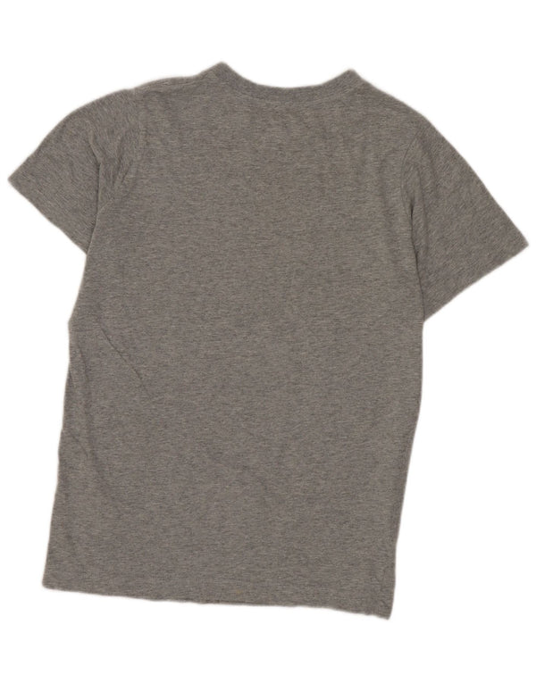 Nike Mädchen-T-Shirt mit Grafik, 12–13 Jahre, Größe L, Grau, Baumwolle