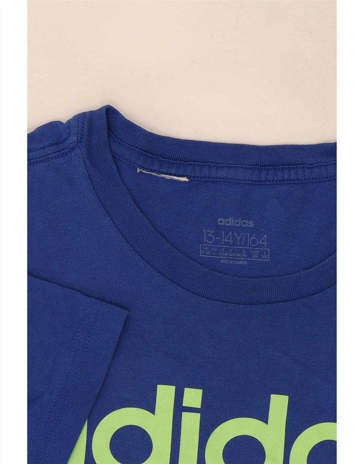 Adidas Jungen Grafik T-Shirt Top 13-14 Jahre Blau