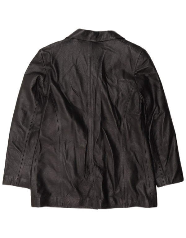 Sardar Damen Woodlands Lederblazerjacke UK 16 Large Schwarz