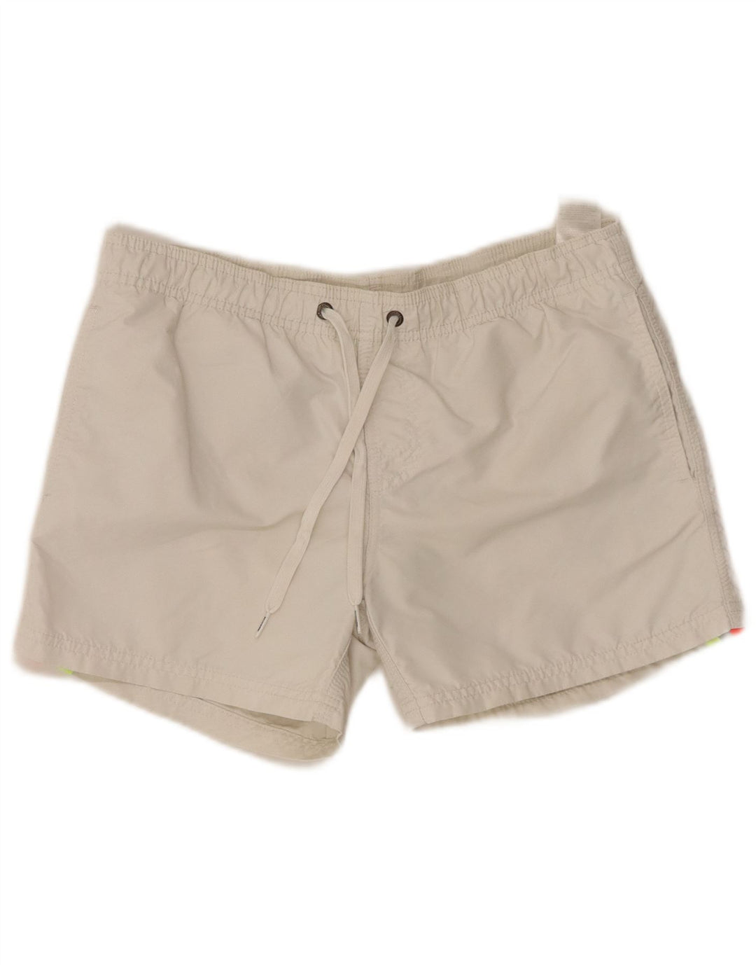 SUNDEK Jungen-Badeshorts mit Grafik, 13–14 Jahre, weißes Farbblockdesign