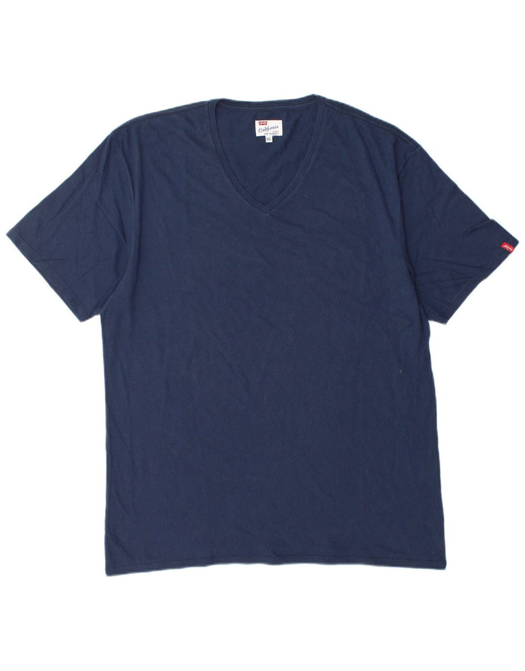 LEVI'S Herren T-Shirt Top 2XL Marineblau Baumwolle