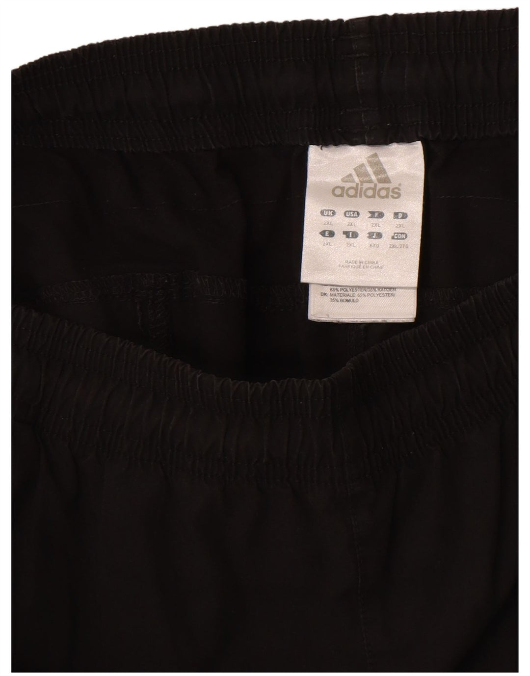 Adidas Herren Trainingshose 2XL Schwarz Polyester