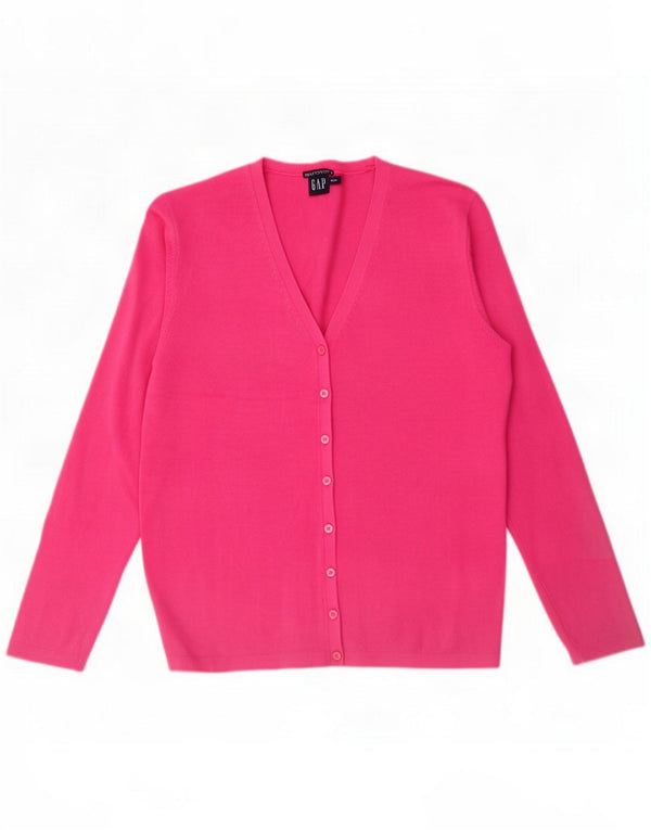 Gap Damen Strickjacke UK 18 XL Rosa Baumwolle
