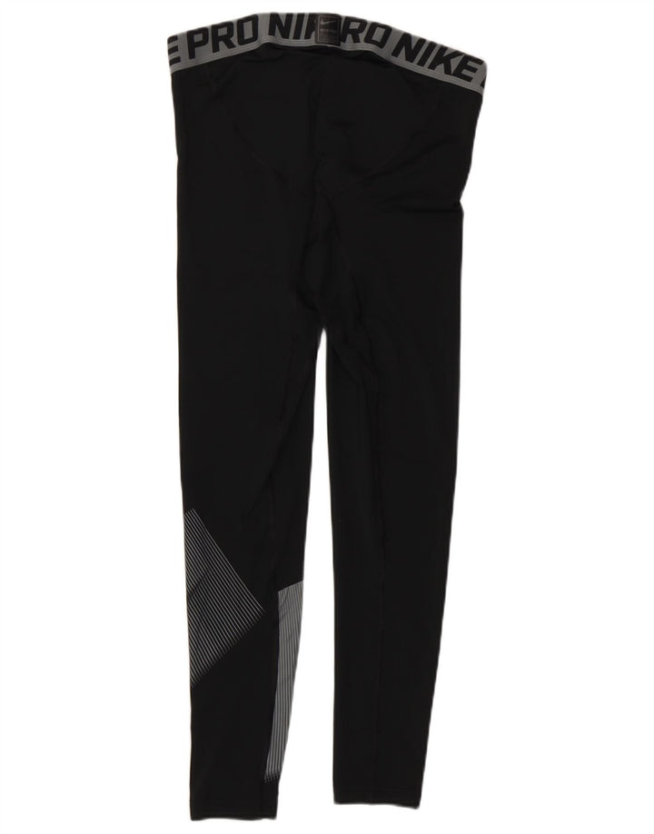 Nike Herren Dri Fit Graphic Leggings Mittelschwarz Farbblock