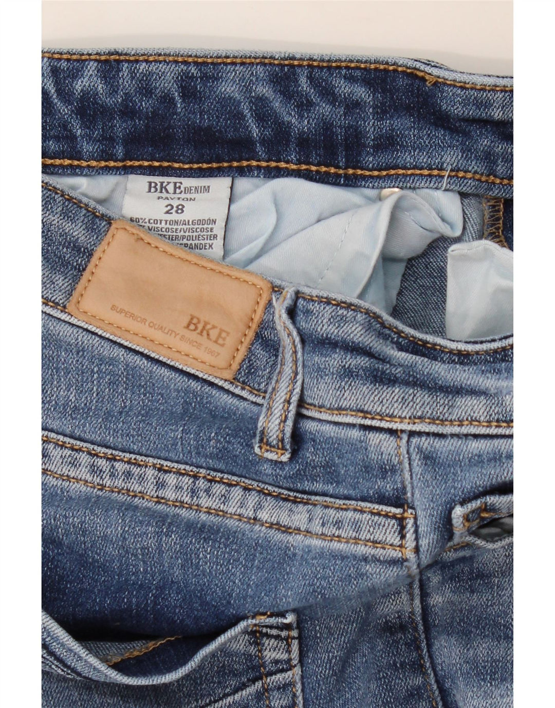 BKE Womens Straight Jeans W28 L25 Blue Cotton Vintage BKE and Second-Hand BKE from Messina Hembry 
