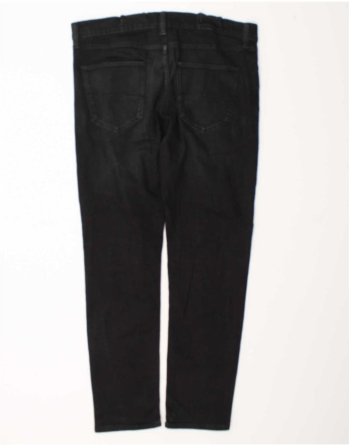 Marks & Spencer Herren Slim Jeans W34 L31 Schwarze Baumwolle