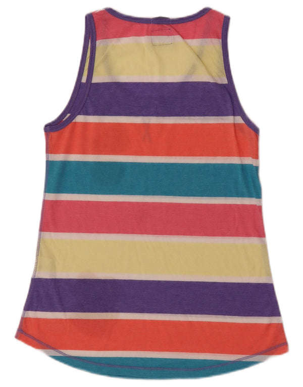 Superdry Damen-Trägershirt UK 12 Medium Mehrfarbig gestreift aus Polyester