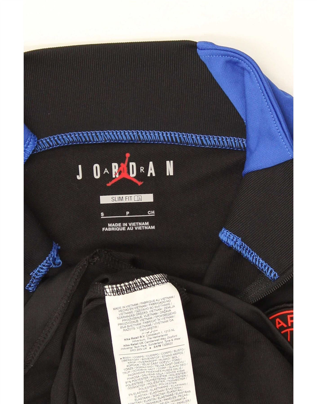Jordan Herren Slim Fit Graphic Top Langarm Small Schwarz