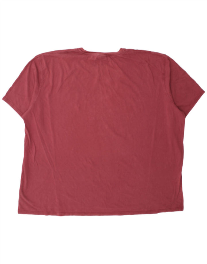 WEIRD FISH Herren-T-Shirt mit Grafik, 4XL, rote Baumwolle