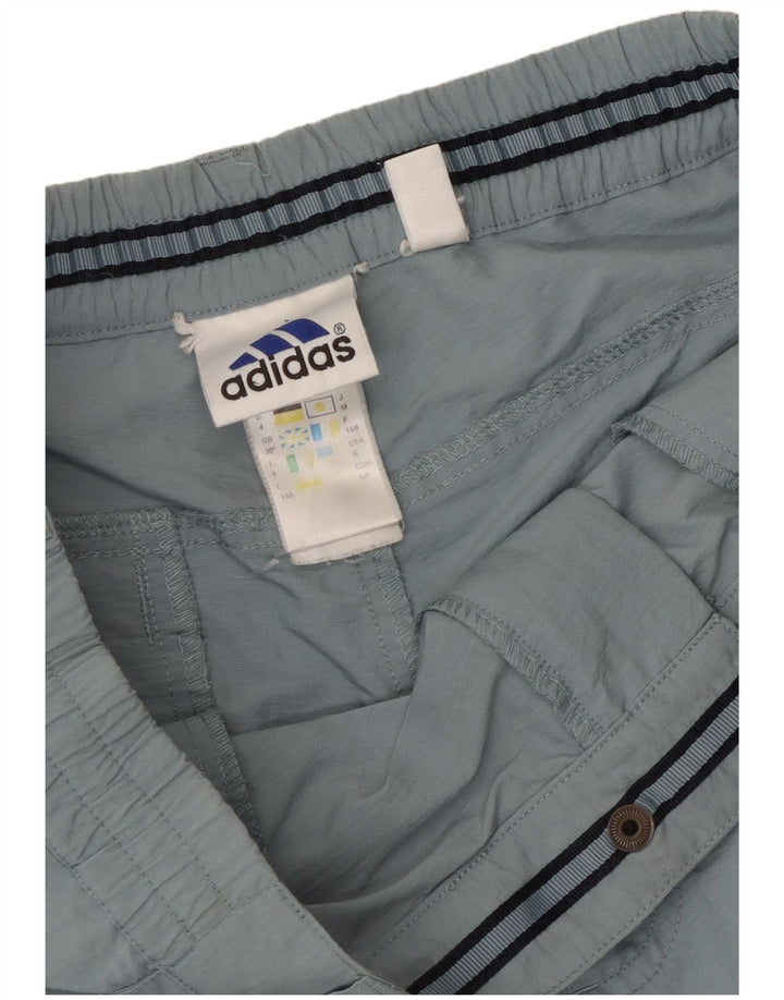 Adidas Herren Capri-Trainingshose aus mittelblauem Polyamid