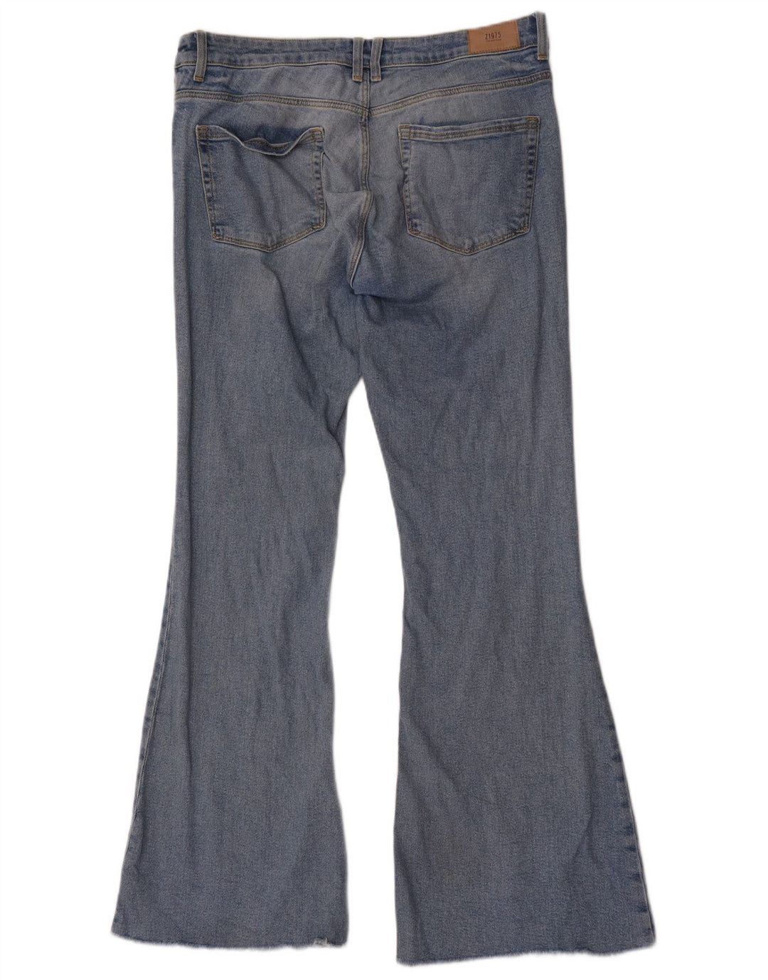 Zara Damen Schlagjeans EU 42 Large W32 L34 Blau
