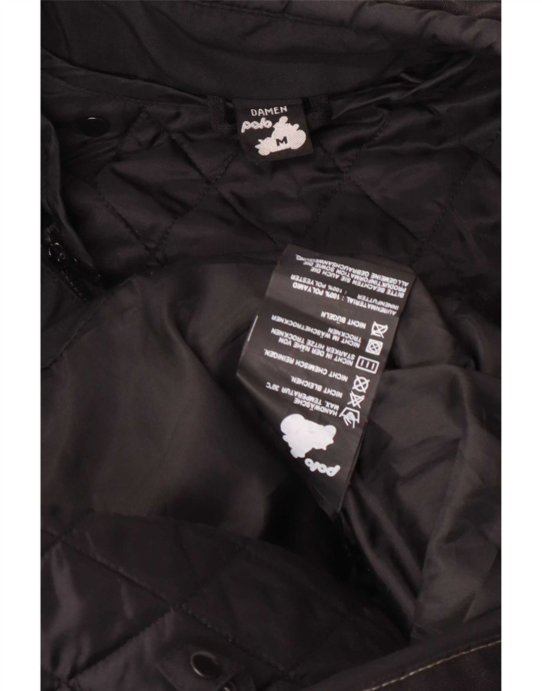 POLO Damen-Motorradrennjacke UK 14 Medium Black Colourblock