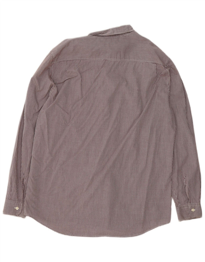 Benetton Damen-Hemd UK 16 Large Brown Gingham