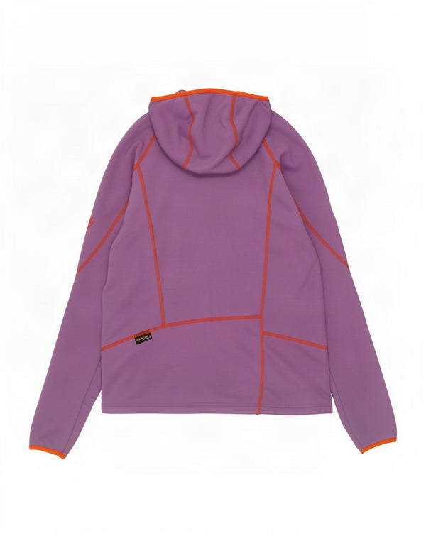 Jack Wolfskin Damen Zip Hoodie Pullover UK 12/14 Mittellila