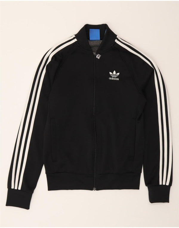 Adidas Damen Trainingsanzug Top Jacke UK 6 XS Schwarz