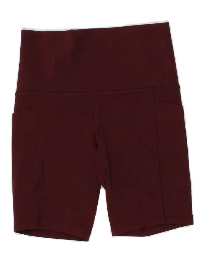 ATHLETA Womens Sport Shorts UK 0 2XS Maroon Vintage Athleta and Second-Hand Athleta from Messina Hembry 
