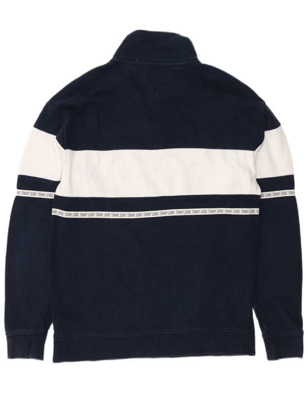 Tommy Hilfiger Herren-Sweatshirt mit Grafik, klein, Marineblau, Farbblock