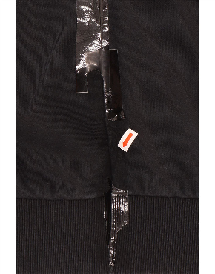 Diesel Jungen-Sweatshirt mit Grafik, 15–16 Jahre, schwarze Baumwolle