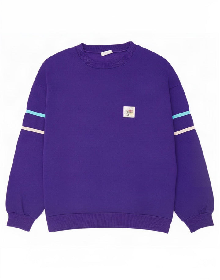 Crane Herren-Sweatshirt-Pullover IT 50 Medium Purple Colourblock