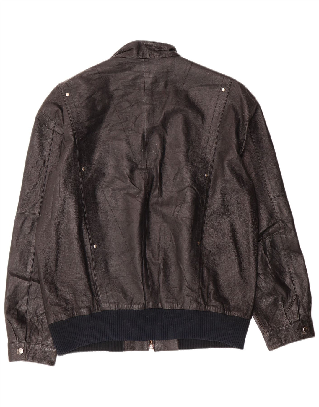 ESCO Herren Lederjacke IT 52 XL Schwarzes Leder