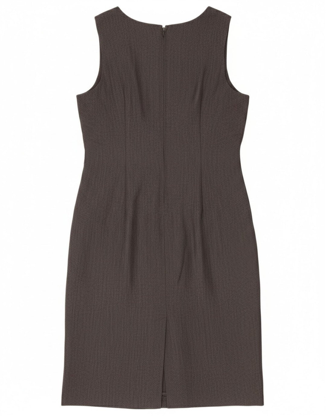 Vintage Damen Ärmelloses Etuikleid UK 12 Mittelgrau
