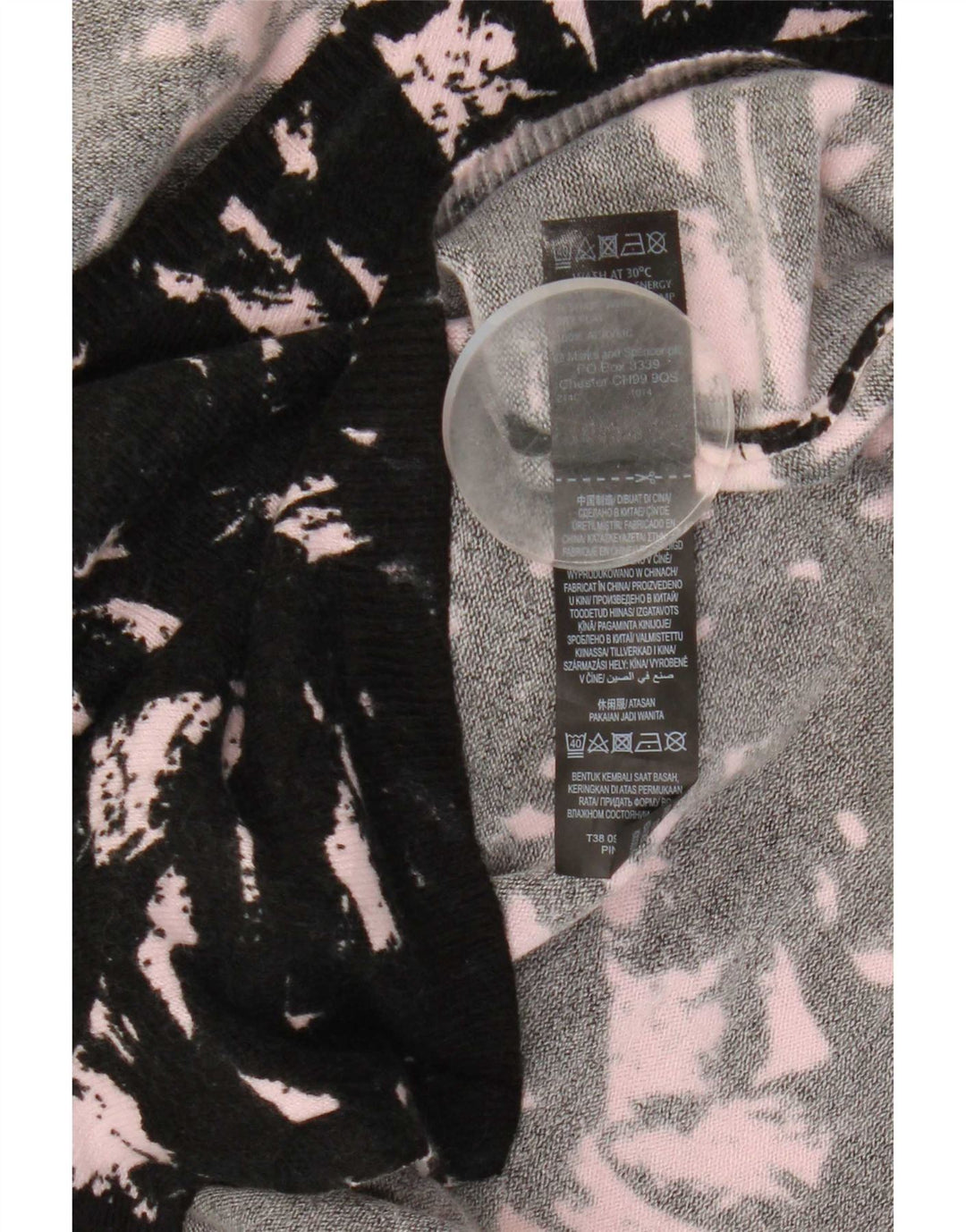 Marks & Spencer Damen-Pullover mit V-Ausschnitt, Gr. 8, Schwarz