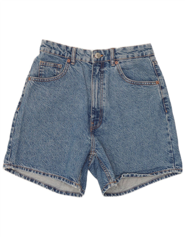 ZARA Damen Jeansshorts EU 38 Small W28 Blaue Baumwolle