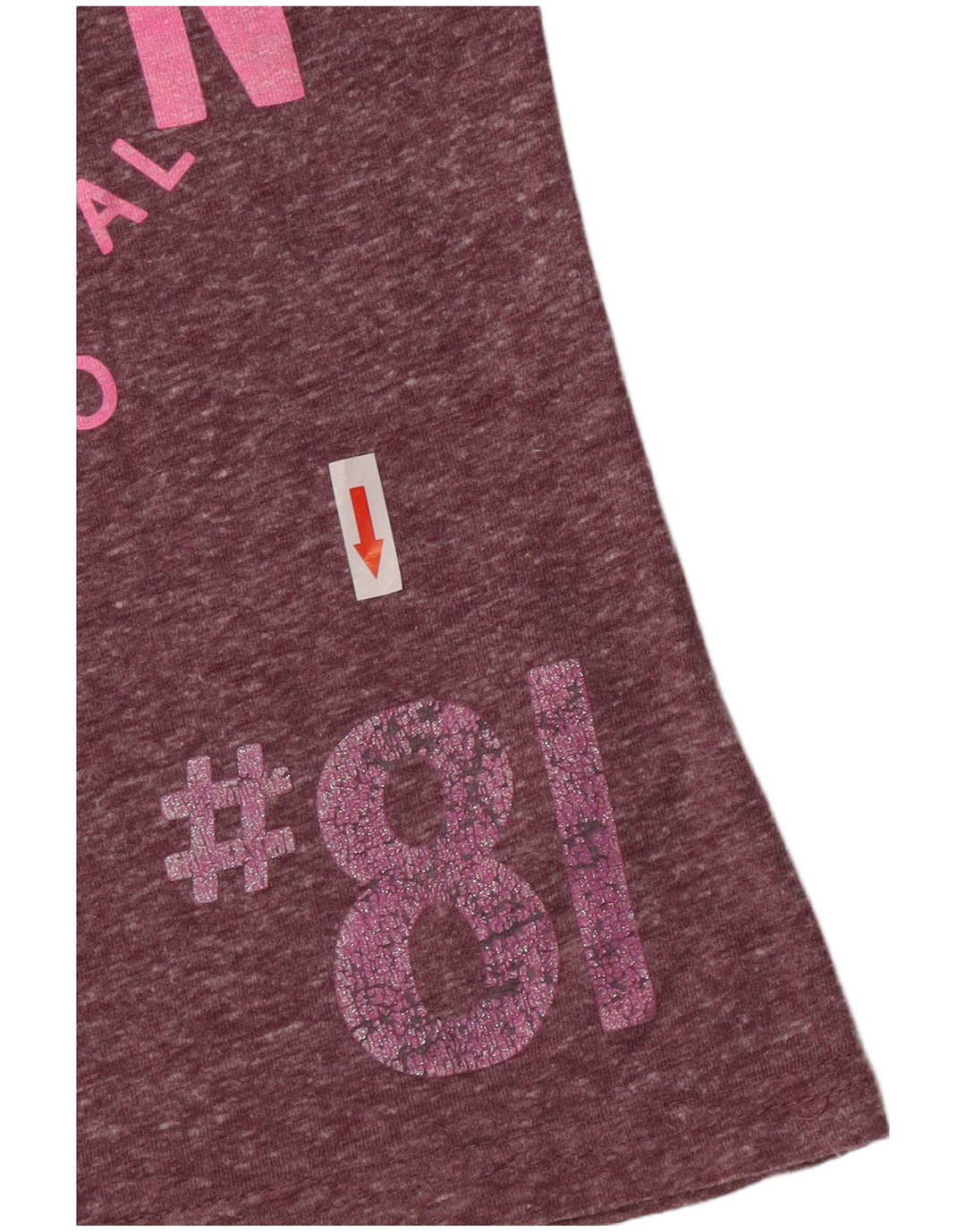 Superdry Damen Grafik-T-Shirt-Oberteil UK 10 Small Lila Polyester