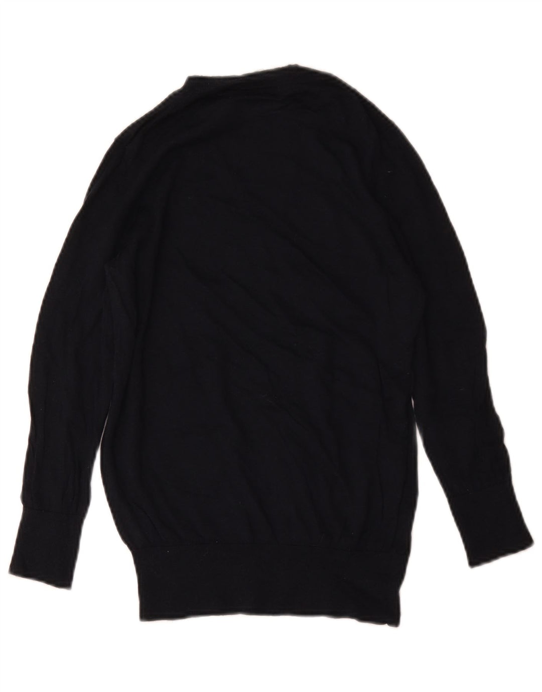 Gap Damen-Pullover mit Rundhalsausschnitt, UK 10, Größe S, marineblaue Wolle