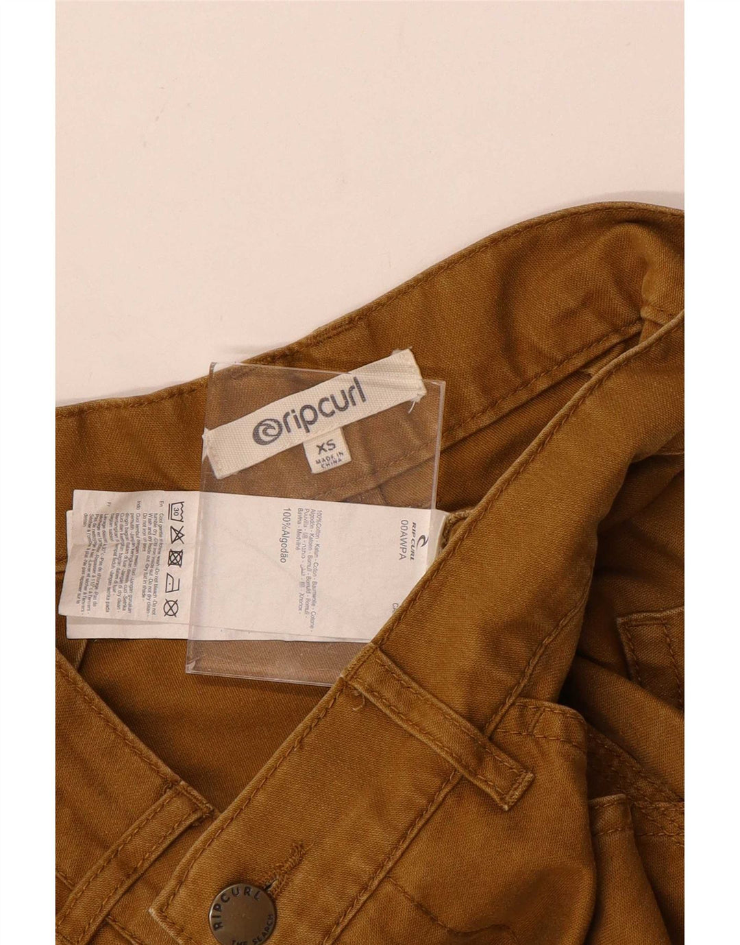 Rip Curl Damen Gerade Cargohose XS W25 L27 Beige