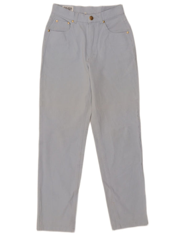 Escada Damen Tapered Jeans EU 34 XS W25 L27 Blaue Baumwolle