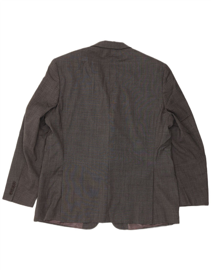 Ralph Lauren Herren Longline 2 Button Blazer Jacke UK 46 2XL Grau Klassisch