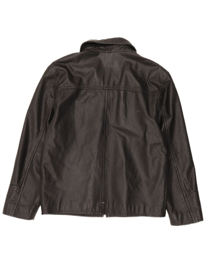 4 You Herren Lederjacke UK 38 Mittelschwarzes Leder