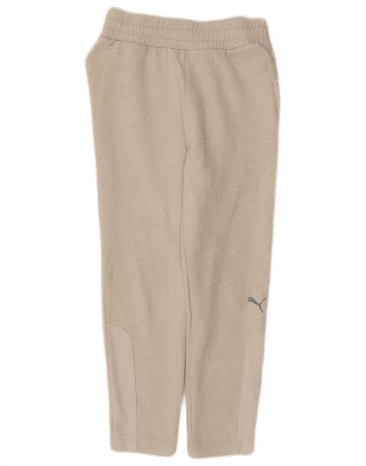 Puma Damen-Trainingshose, Gr. 8, Größe S, Beige gefleckt