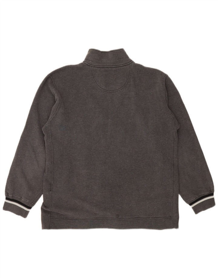 CHAMPION Herren-Sweatshirt mit Reißverschluss, XL, graue Baumwolle