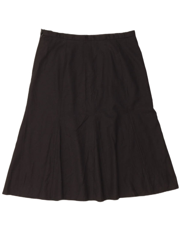 Orvis Damen Trompetenrock US 18 2XL W38 Schwarze Wolle