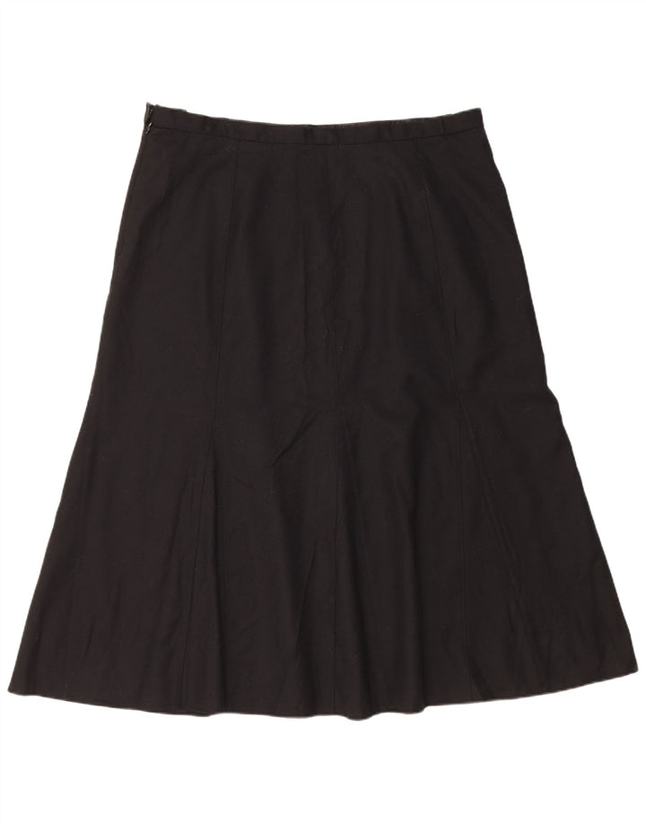 Orvis Damen Trompetenrock US 18 2XL W38 Schwarze Wolle