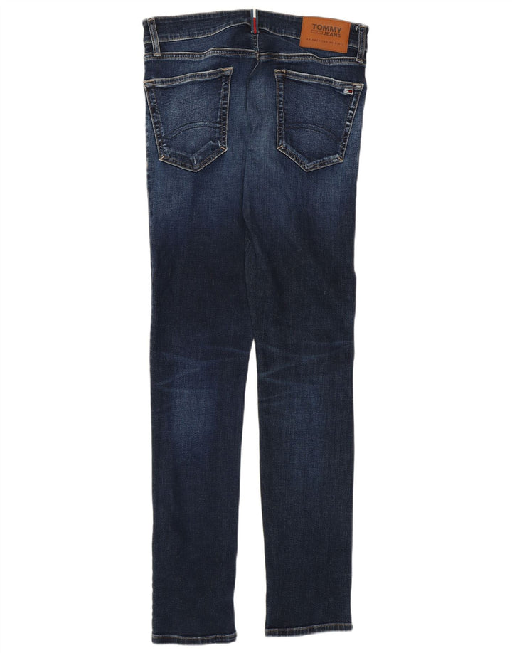 Tommy Hilfiger Damen Slim Jeans W28 L32 Blaue Baumwolle