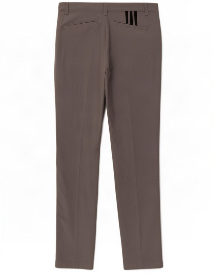 Adidas Herren Slim Chino Hose W32 L34 Grau Polyester